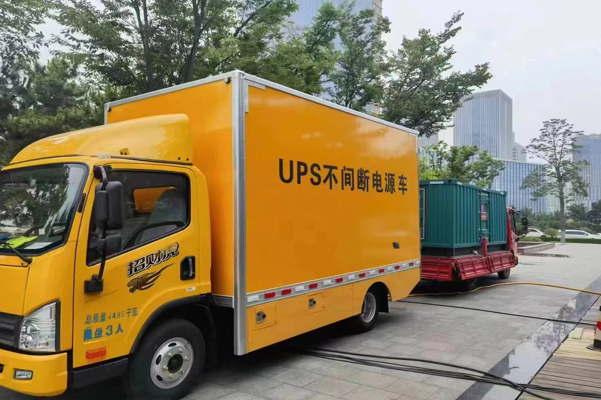 怒江发电机租赁施工现场