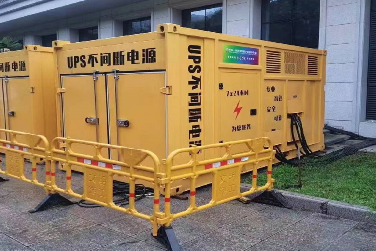 怒江发电机租赁施工现场